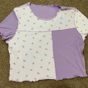 lilac cropped top